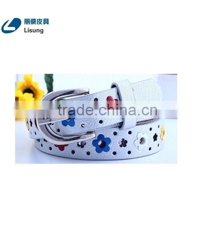 Cute Candy Color Beaty Fake Leather Cool Kids Belt