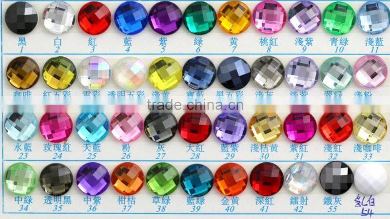 2016 rhinestone acrylic plastic colorful button sewing with shank bulk cheap high quality button flower center
