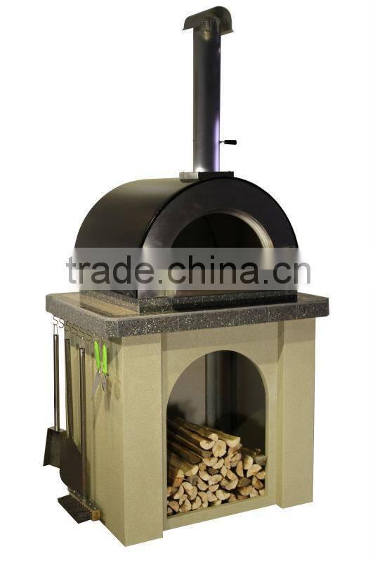 Portable Wood Fired Oven Stainless Steel Pizza Oven With Stone Floor