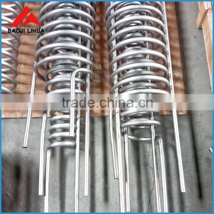 titanium heat exchanger water cooling coil for sea water