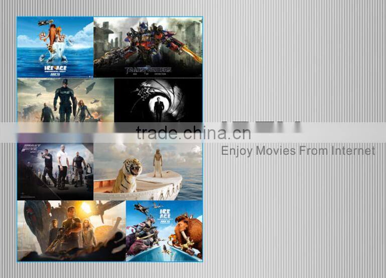 Full hdd media player 1080p 3D bule-ray streaming media player VGA &HDMI &AV port & H.264