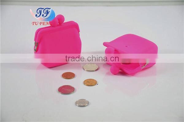 bulk wholesale fashion candy color rubber squeeze coin purse