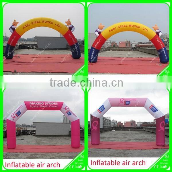 Customized color and size inflatable archway