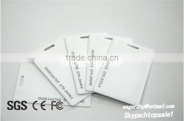 Clamshell Card Thick Proximity 125khz Card with numbers print outside