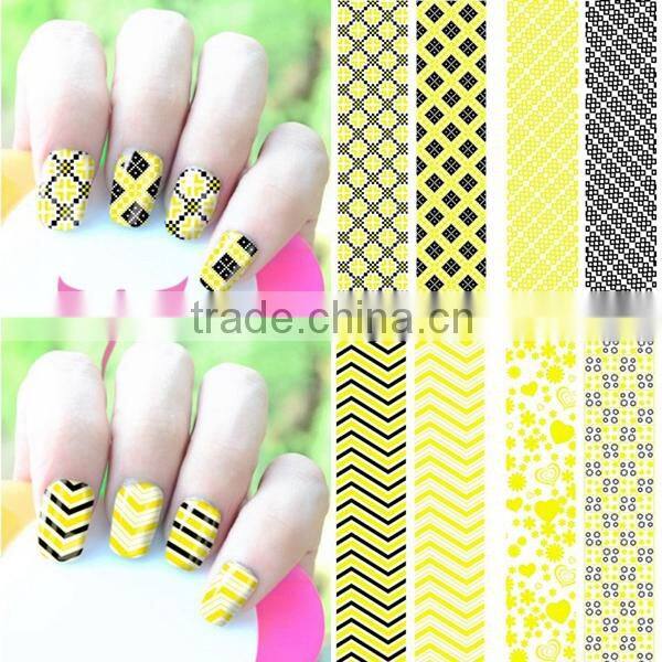 New 2015 hot metallic 3D nail stickers