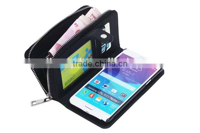 Unique Zipper Strap Belt Slots Wallet Leather Case for iphone 6/6S/For iphone 6S plus