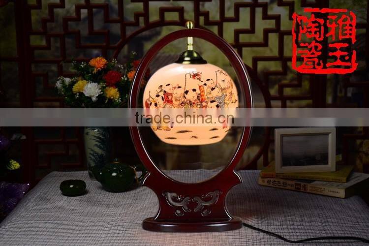 Ceramic Table Lamp Vintage Jingdezhen Porcelain For Bedroom Wedding Gift Home Decor Desk Lamp