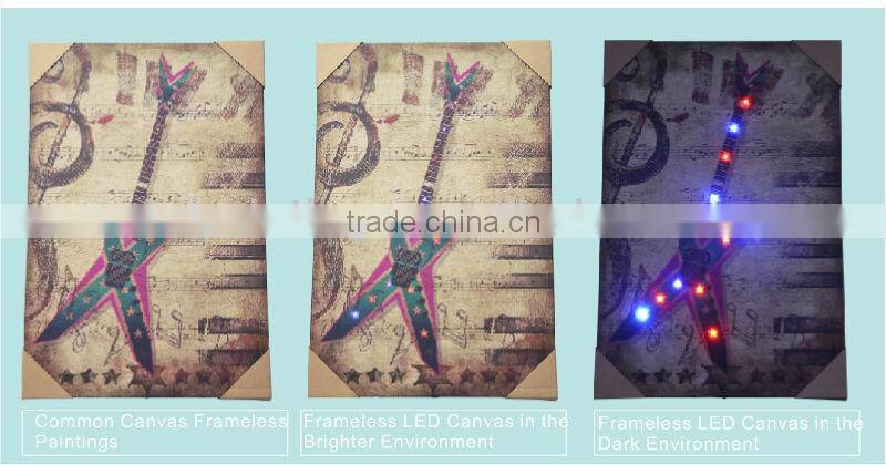 canvas wall art with led light