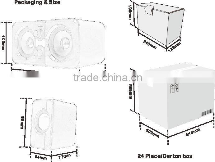 Super bass music amplifier subwoofer horn 2.1speaker