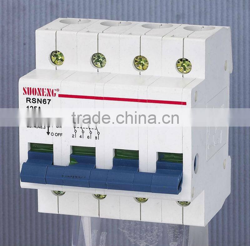 low voltage isolator switch mini circuit breaker