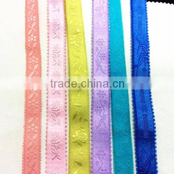 hot sell elastic tape for bra ,webbing , jacquard webbing