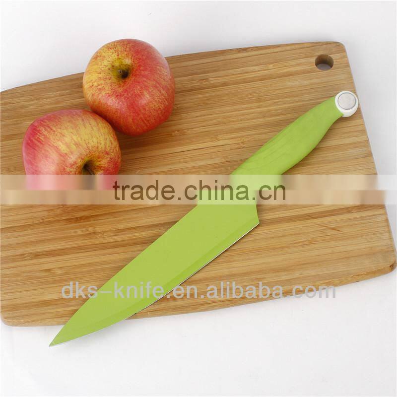 BLG-F1 Stainless Steel 6pcs Non-stick Coating color kitchen knife set