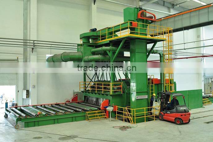 Roller Conveyor Plate/Sheet Rust Sandblast Removal Equipment
