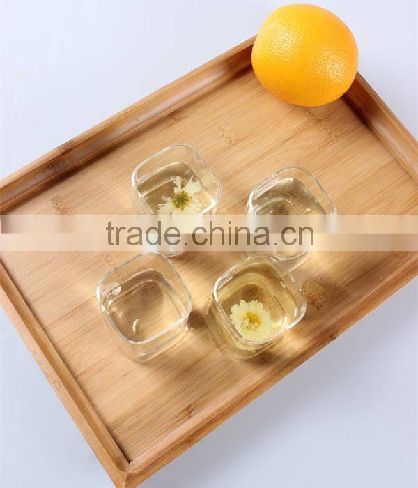 China Made Glassware Manufacturer Glass Pitcher Square Shape Glass Drinking Cup Set
