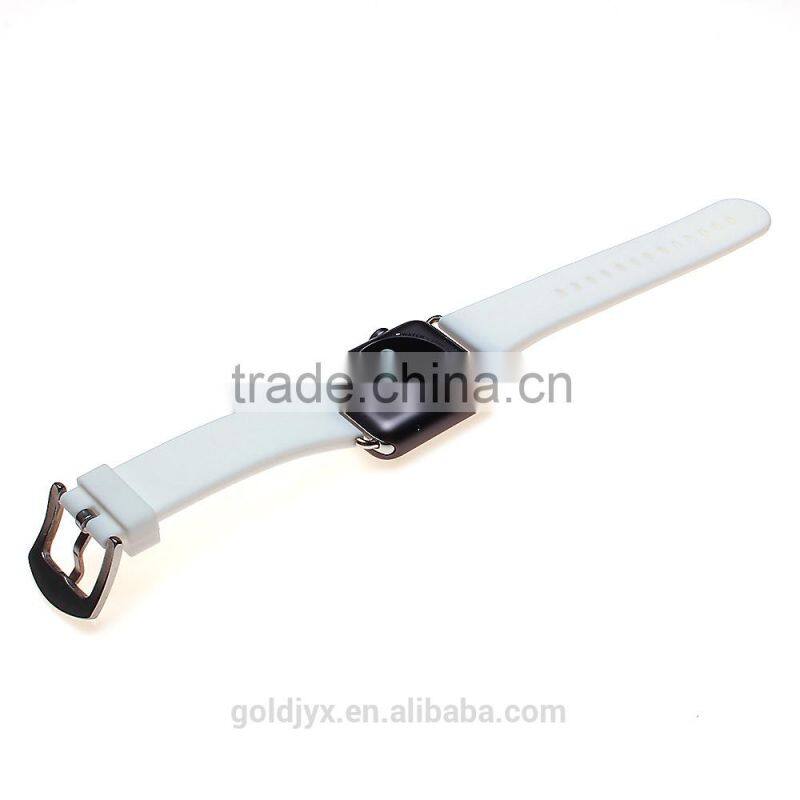 Custom low price cheap silicone rubber watch strap for apple watch