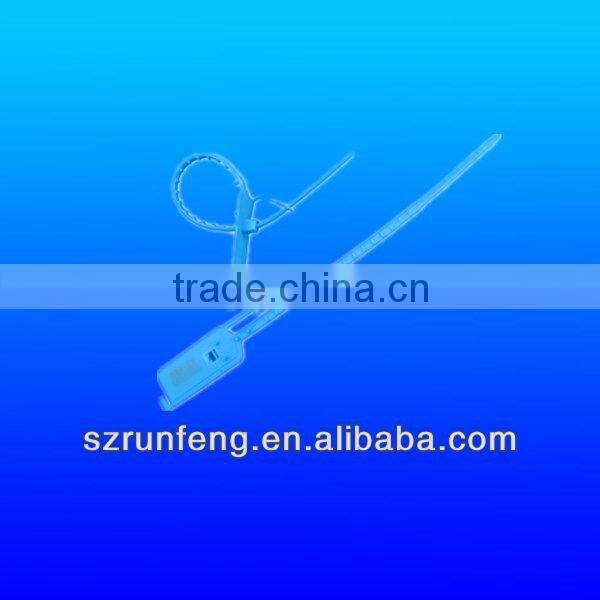 Plastic cable tie with label