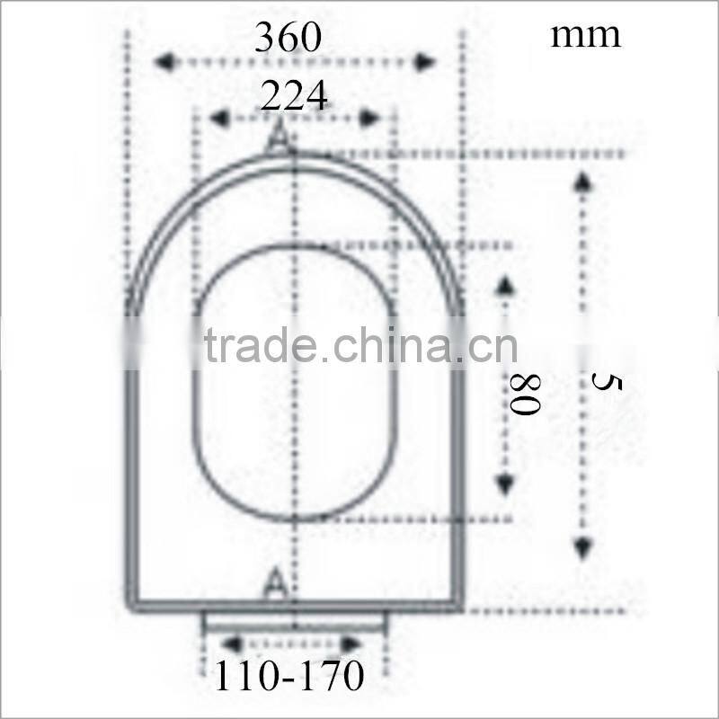CL-121 Bathroom design soft close metal feet urea-formaldehyde toilet seat