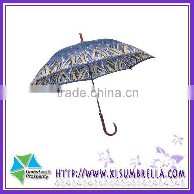 23''Vintage promotion wooden decorative women party umbrella