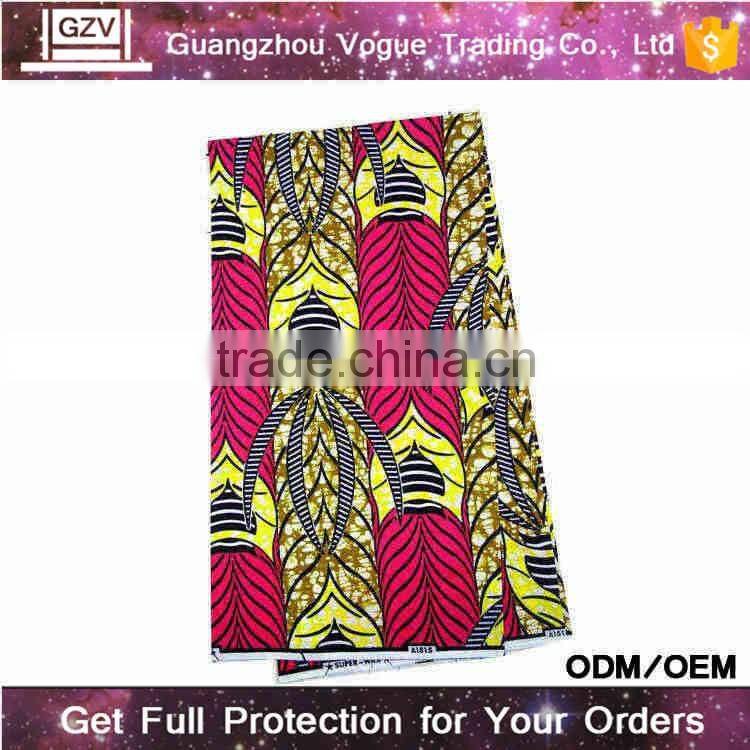 alibaba hot sale vogue brand high quality 100% cotton african tribal fabric