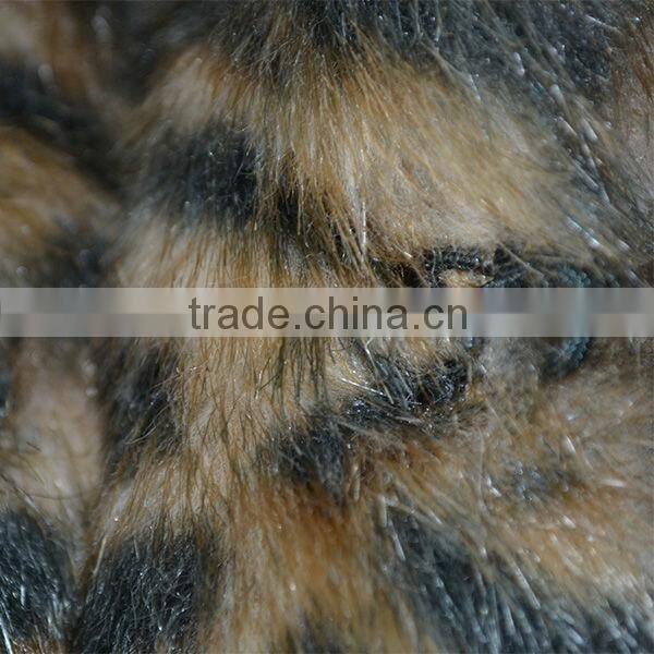 lady's leopard print fake fur jacket