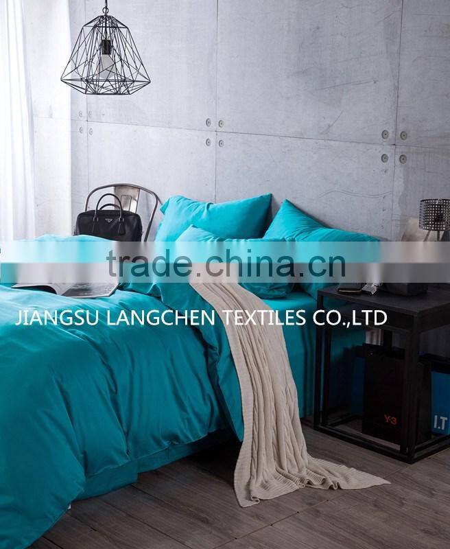 2016 Spring/Summer bright color satin cotton solid color bedding set