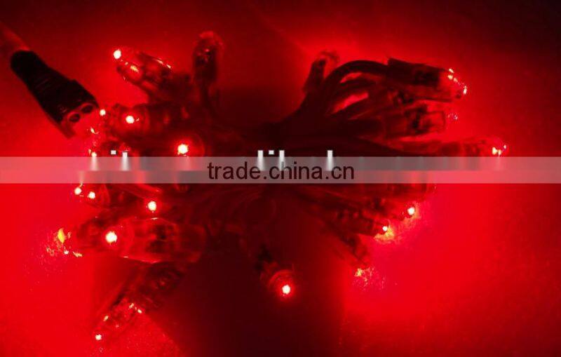 GREEN color led 12mm node,through-hole type,injection made,IP65 rated;DC5V input;0.1W;50pcs a string