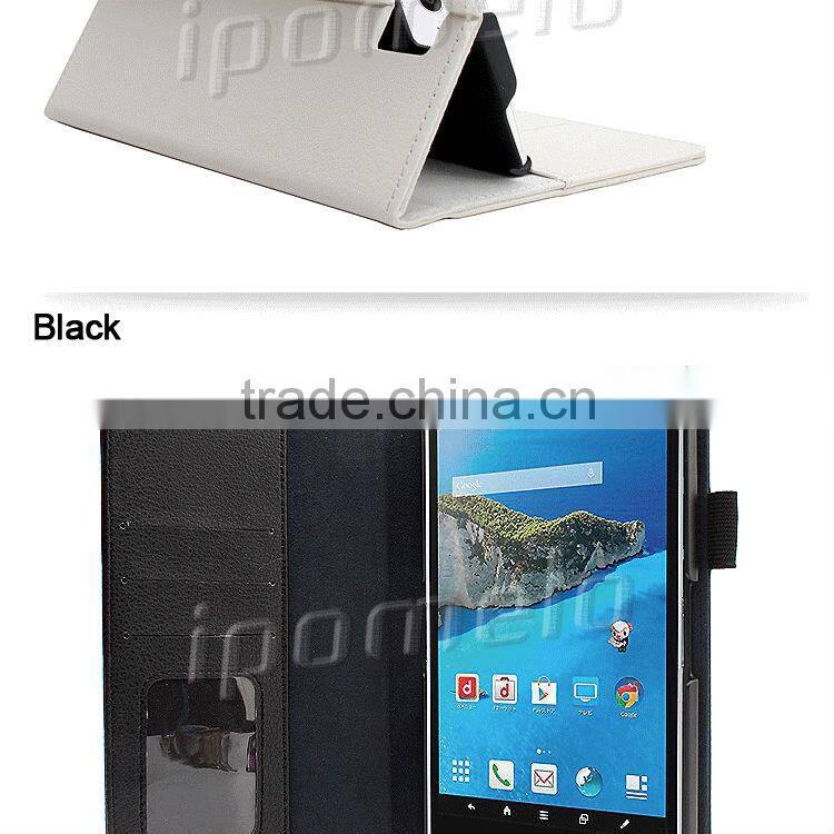 7 inch tablet leather case for Sharp AQUOS Pad SH-06F PU accessories cover