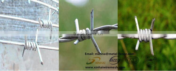 Low price barbed wire length per roll for sale