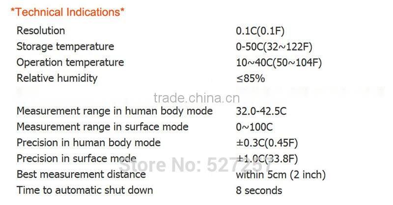 Digital Infrared IR Non Contact Body Baby Child Adult Human Forehead Non-Contact Thermometer Temperature Gun