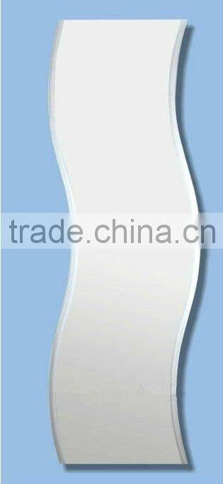 silver mirror with bevelled edge