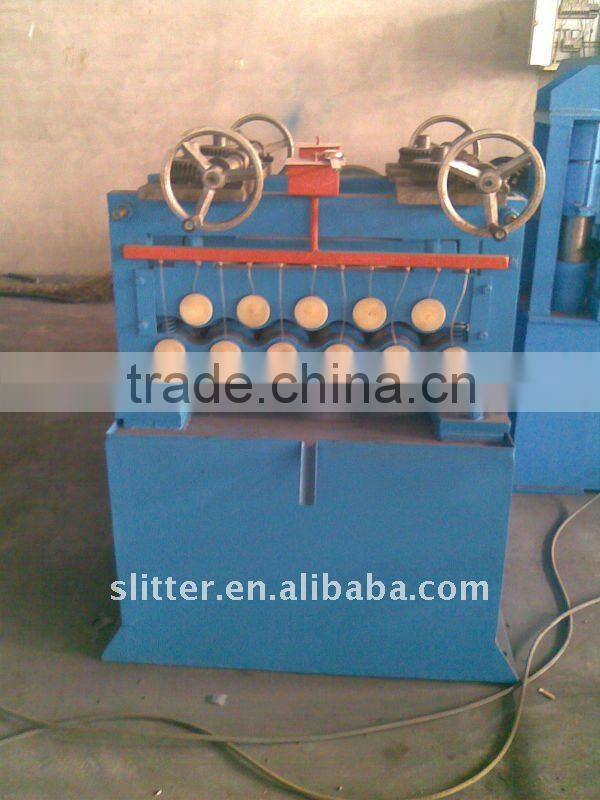 coil metal strips straightening and cut to length line