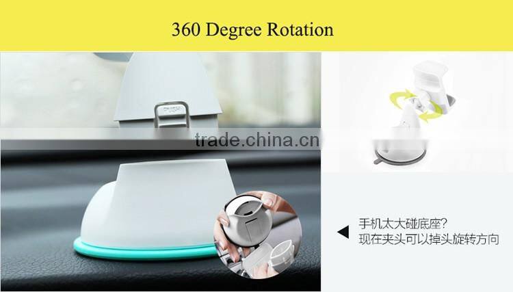 Hot Selling 360 Degree Rotating Smart Mobile Phone Car Holder Universal Sucking Disc Car Holder