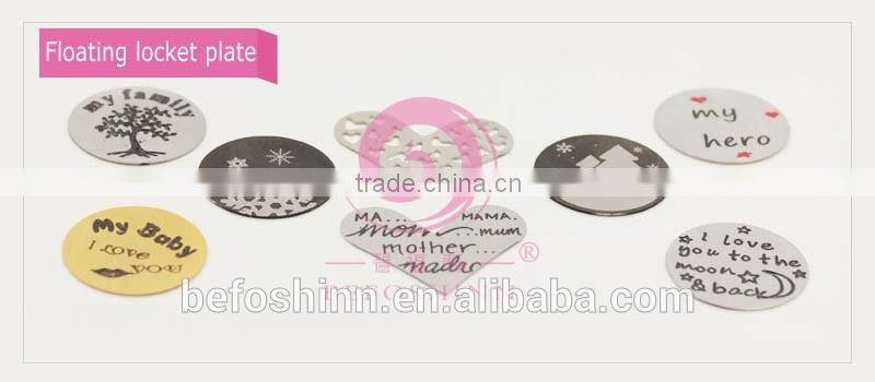 30 mm Coffee color stainless steel magnet glass floating locket for locket floating charm