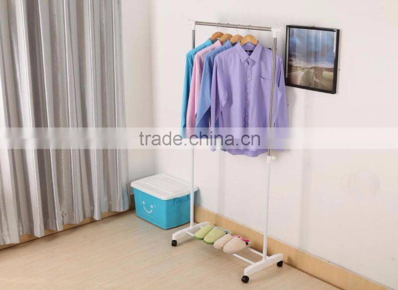 Stainless steel vertical clothes hanger rack