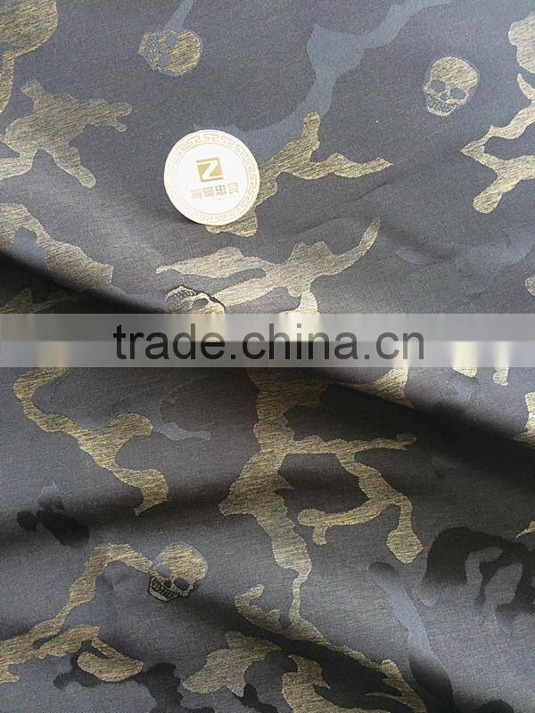 100% polyester camouflage jacquard fabric woven for jacket