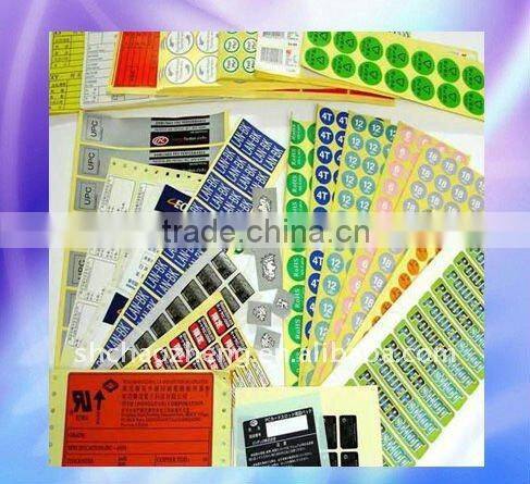 adhesive sticker for various kinds of products