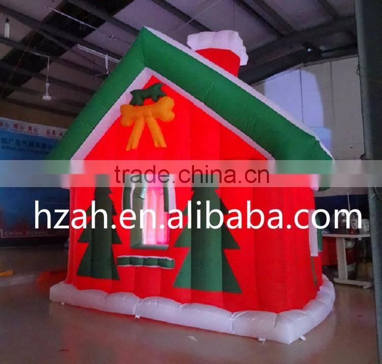 Lighting Inflatable Log Cabin for Christmas Decoration