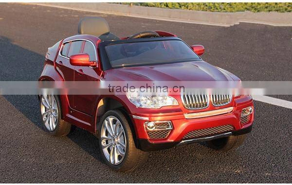 Children's electric toy car baby round battery remote control double drive car children car