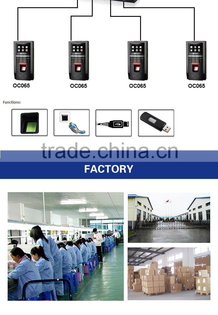 OC065-24 Multi Languages Wiegand Linux Web Based Fingerprint Access Controller