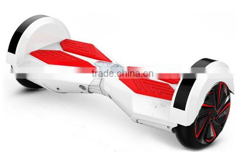 Pure color Smart lamborghini skateboard hover board 8 inchLED light two wheels self balancing scooter bluetooth