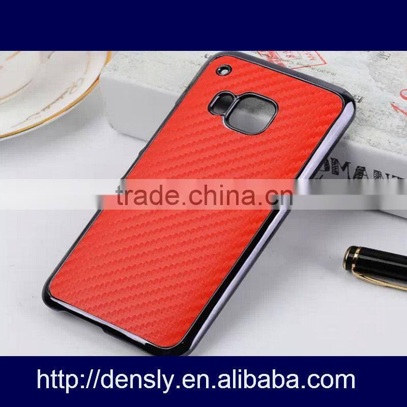 mobile phone pc +leather Metal mobile phone case for HTC ONE M9
