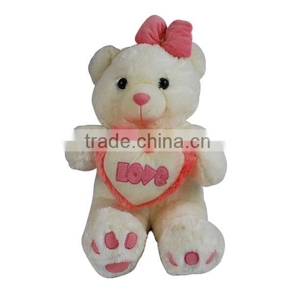 Super soft valentines day bear with heart