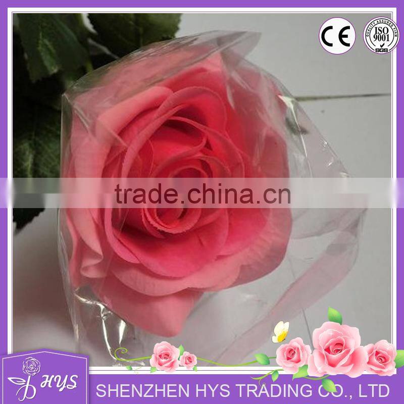 handmad high quality latex real touch rose flower