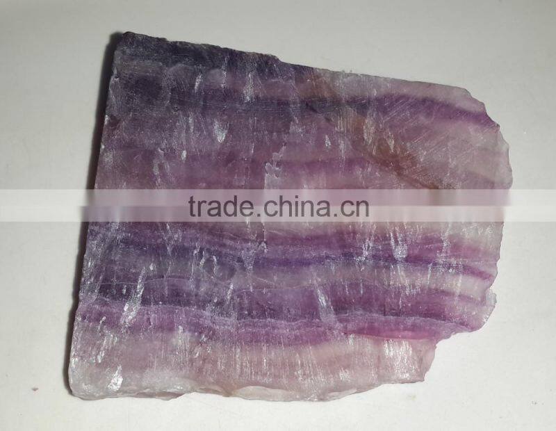 Natural Flourite Gemstone Rough Non-treated Purple Color Shaded
