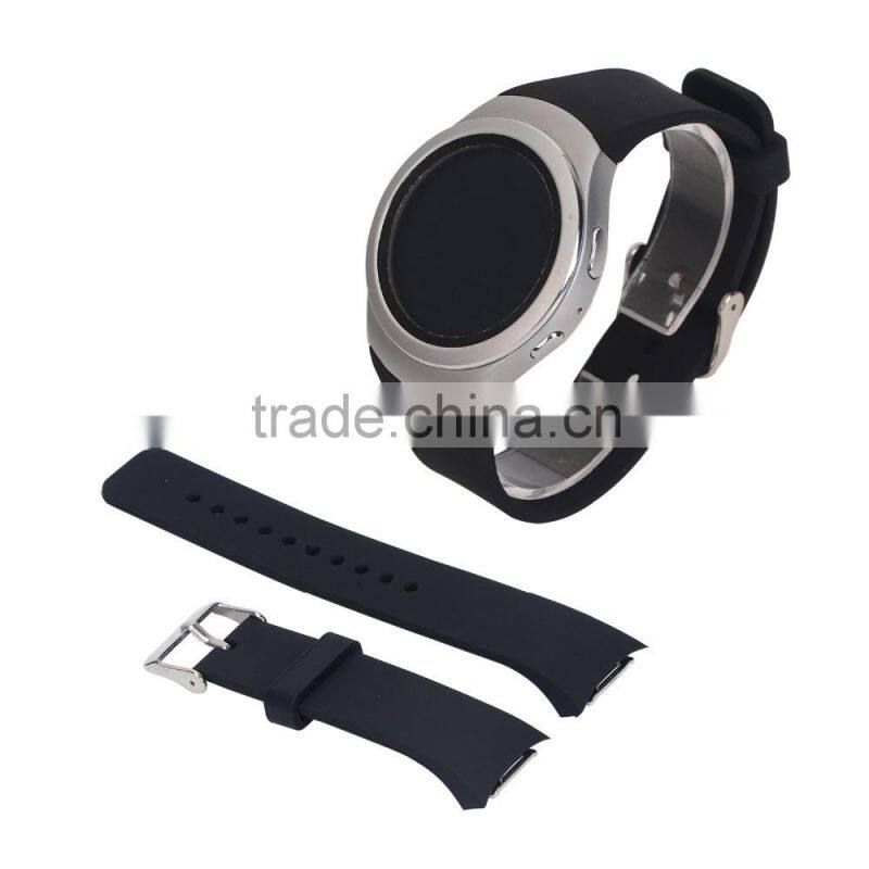 new for samsung gear s2 strap silicone rubber watch band with buckle, China supplier