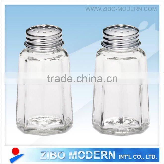 Pepper salt bottle set /glass canister