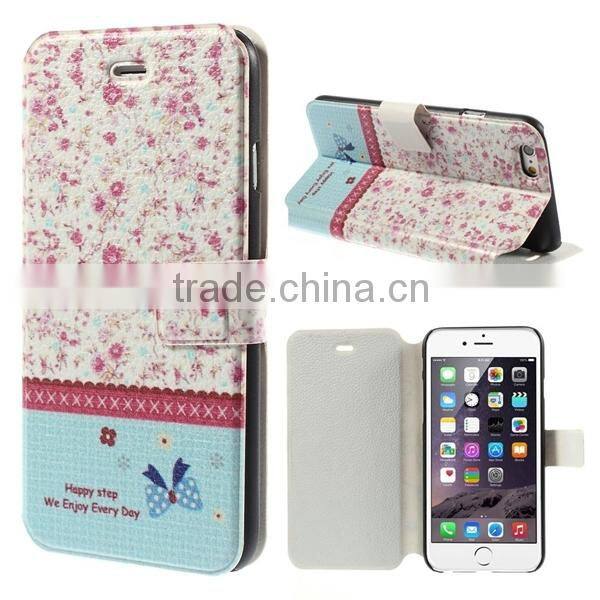 new arrival leather case for iphone6 Wallet Card Holder PU Leather Flip Case Cover For iPhone 6