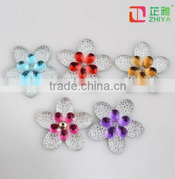 Cheap fashion flat back plastic vietnam jewelry