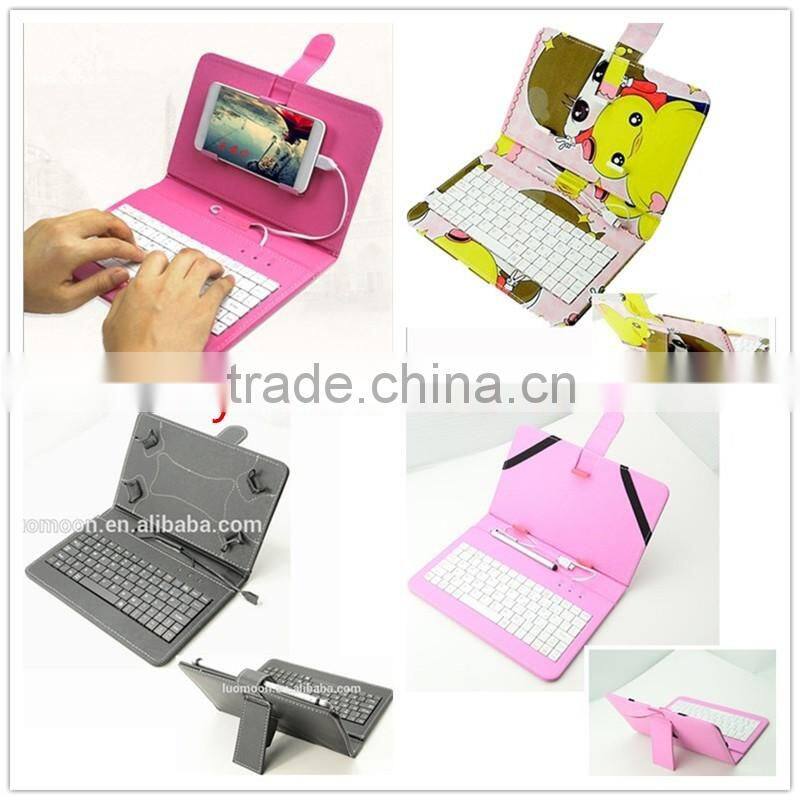 universal drop proof leather tablet pc case cover for android tablet for samsung galaxaxytablet8inch with keyboard