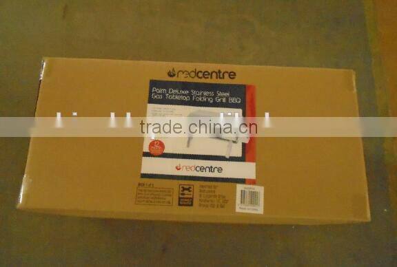 Deluxe Stainless Steel Gas Tabletop Folding Grill BBQ